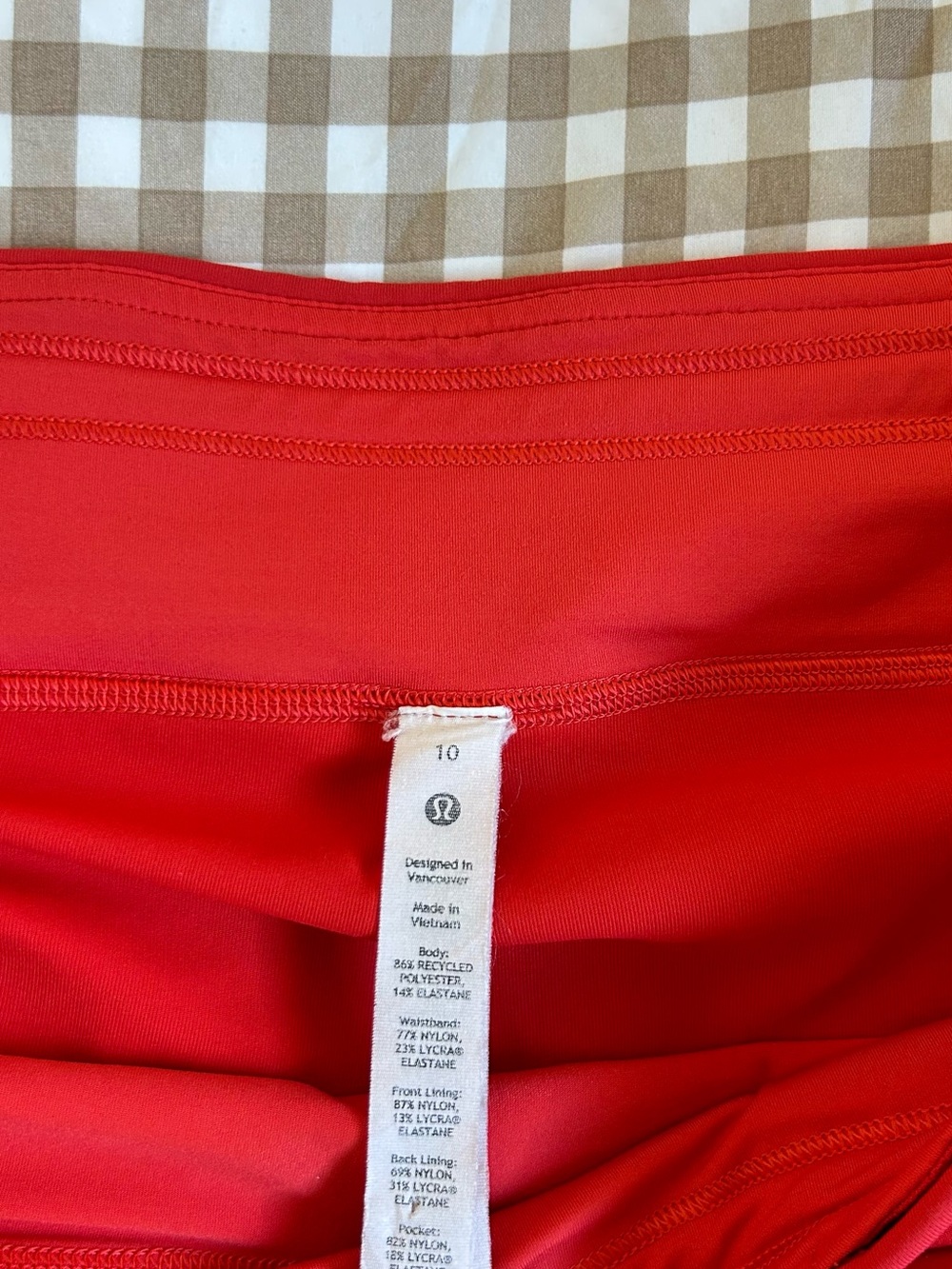 lululemon athletica Women's Red tennis skirt in size 10 - Picture 2 of 10